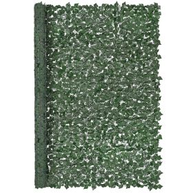 VEVOR Ivy Privacy Fence, 96 x 72 in Artificial Green Wall Screen, Greenery Ivy Fence with Strengthened Joint, Faux Hedges Vine Leaf Decoration for Out