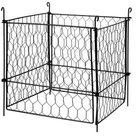 VEVOR 4 Pack Plant Protectors from Animals, 13.4'' x 13.4'' Chicken Wire Plant Protector, Plant Cages for Outdoor Plants, Flowers & Vegetables, Keeps
