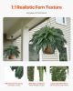 Artificial Boston Ferns Large Plastic Fern 88 Branches Indoor Outdoor Decor