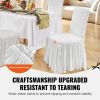 VEVOR Stretch Spandex Folding Chair Covers, Universal Fitted Chair Cover with Skirt, Removable Washable Protective Slipcovers, for Wedding, Holiday, B