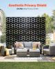 Metal Privacy Screen 47" x 72" Freestanding Outdoor Privacy Screens for Patio