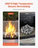 1-2 Inch 48 Pcs Ceramic Fire Pebble Stones Lava Rocks Reusable