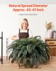 Artificial Boston Ferns Large Plastic Fern 88 Branches Indoor Outdoor Decor