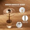 VEVOR Clear Acrylic End Table, Acrylic Side Table with a Solid Base, 11.9 x 11.9 inch Round Tabletop, 21.4 inch High, for Coffee, Drink, Food, Snack u