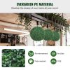 VEVOR Artificial Topiaries Boxwood Trees, 16' Tall (2 Pieces), Ball-Shape Faux Topiaries Plant, All-year Green Feaux Plant Decorative Balls for Backya