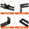 2pcs/4pcs Window Box Brackets, Adjustable Planter Box Brackets, Universal Steel Hanging Flower Box Brackets for Railings Deck Windowsill, No Drill Pla